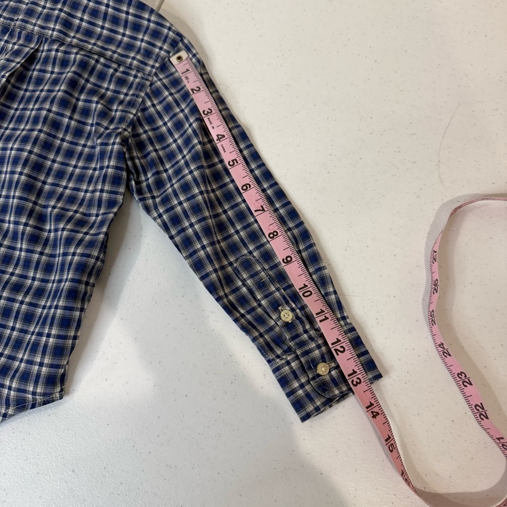 Ralph Lauren Button Down Shirt Long Sleeves Blue Plaid Boy’s Size 4 - Picture 7 of 9